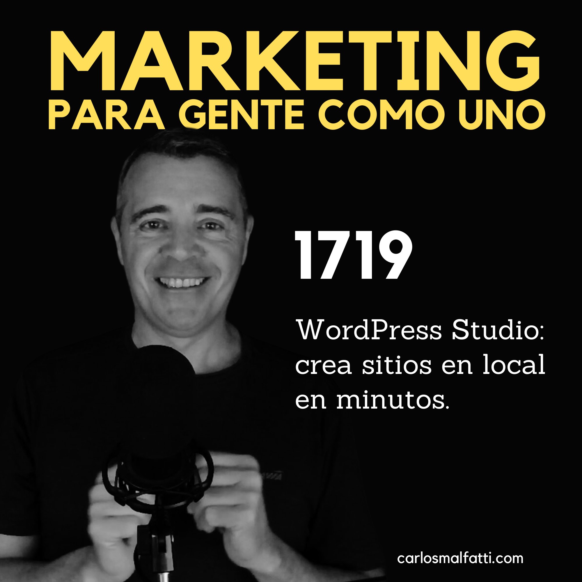 1719 WordPress Studio: crea sitios en local en minutos.