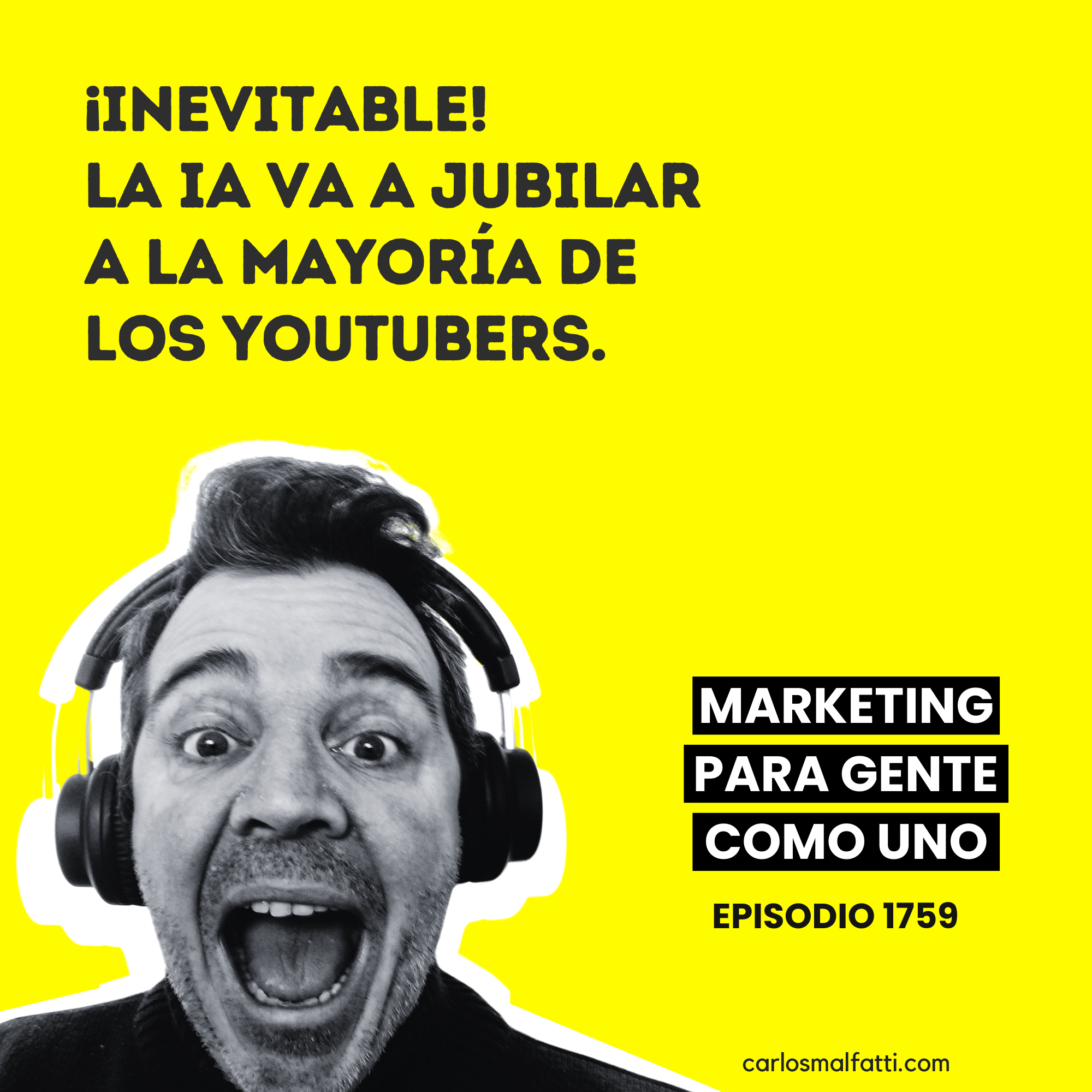 1759 ¡Inevitable! La IA va a jubilar a la mayoría de los YouTubers.