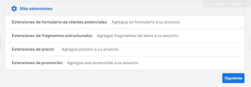 más extensiones campañas máximo rendimiento